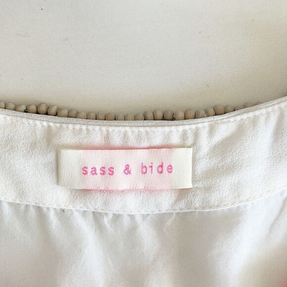 Sass and Bide 100% Silk Embroidered Beaded Sequin Shift Dress - Picture 13 of 15